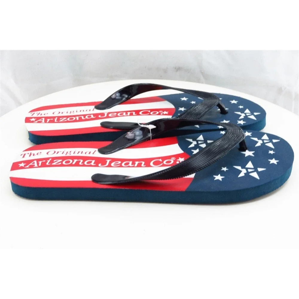 Arizona Jeans Sz 6-7‎ M Multicolor Flip Flop Synthetic Women Sandals